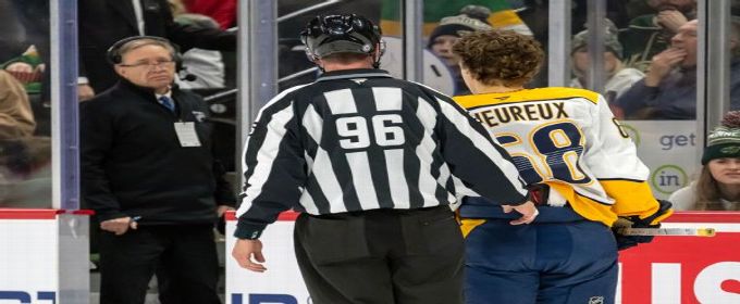 Predators' Zachary L'Heureux suspended 3 games for slew-foot