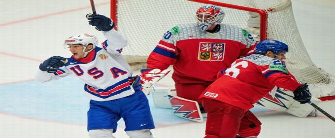 Nazar scores twice as U.S. outlasts Czechs at hockey worlds