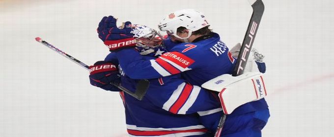 U.S. routs Sweden, will face Switzerland in hockey worlds final