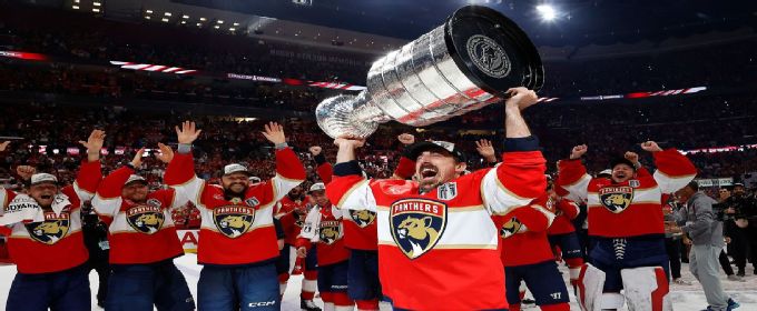 Panthers to raise Stanley Cup banner Oct. 7 to open NHL season
