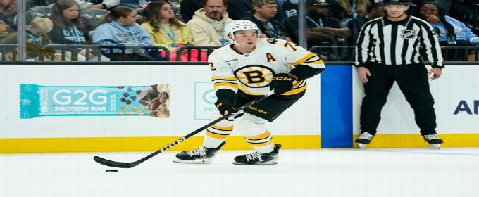 Bruins' Charlie McAvoy hit in mouth by puck, sent for testing