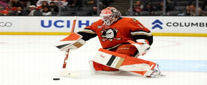 Ducks goalie Lukas Dostal out 2-3 weeks with upper-body injury