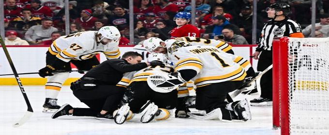 Bruins' McAvoy, hit by puck, has surgery for facial injuries