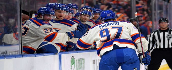 Connor McDavid's hat trick ties Messier as Oilers rout Kraken