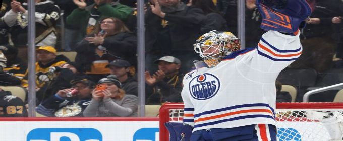 Oilers' Jarry bests Pens' Skinner five days after goalie swap