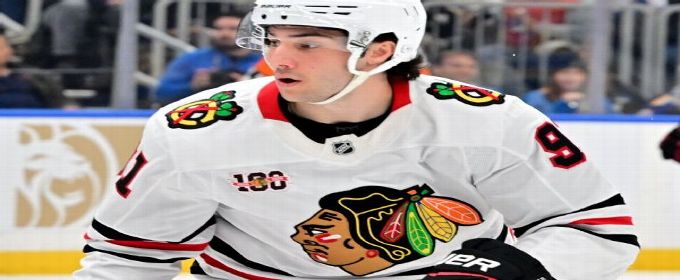 Frank Nazar practices with Blackhawks, could return Thursday