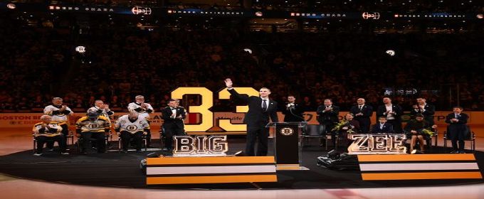 Bruins retire No. 33 jersey of Hall of Famer Zdeno Chara
