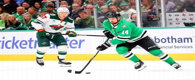 Stars captain Benn fined for cross-check on Wild's Hartman