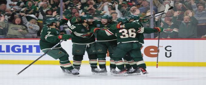 Wild beat Stars 5-2 for 1st playoff series win in 11 years