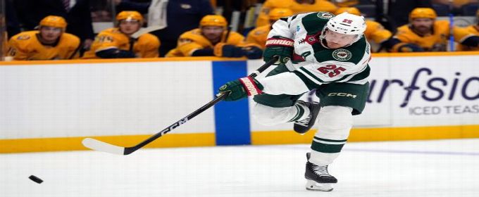Wild's Brodin, Eriksson Ek missed series with broken bones in feet