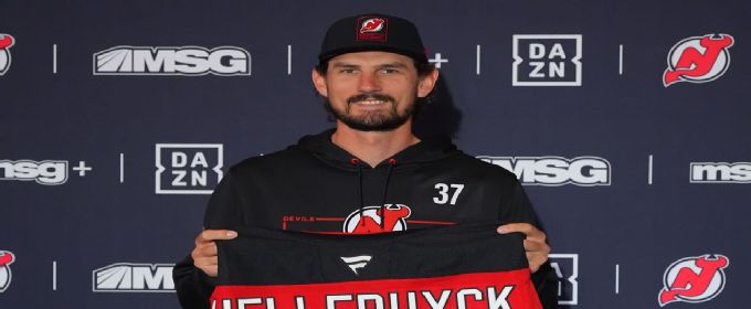 Connor Hellebuyck glad to join Devils after Jets standoff forced trade