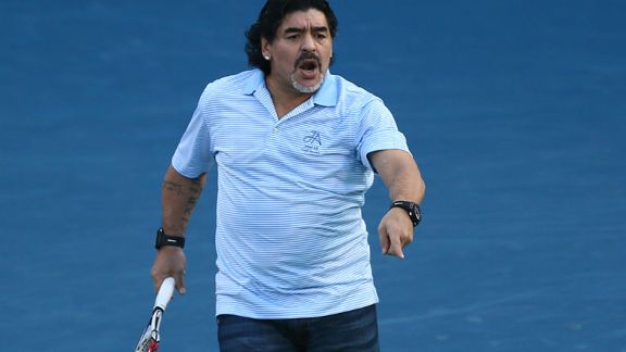Del Potro y Maradona en Dubai