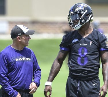 John Harbaugh shares thoughts on Lamar Jackson's chemistry with