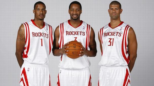 Trevor Ariza, Tracy McGrady, Shane Battier