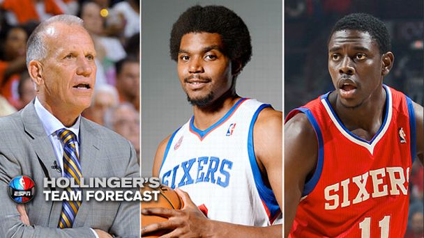 Doug Collins, Andrew Bynum and Jrue Holiday