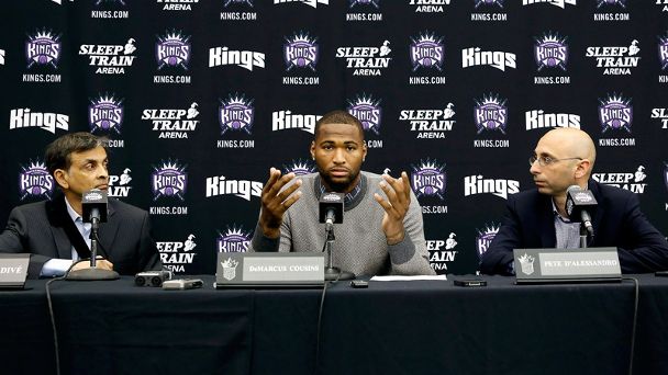 DeMarcus Cousins, Vivek Ranadive, Pete D'Allessandro