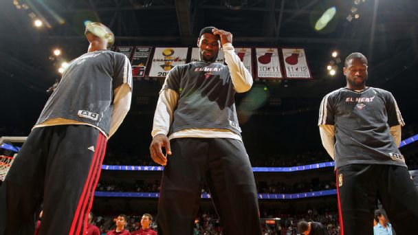 Chris Bosh, LeBron James, and Dwyane Wade
