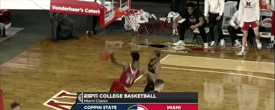 Jaquel Morris throws down the hammer