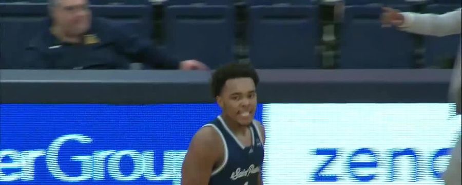 Brent Bland buries 3-pointer against Canisius Golden Griffins