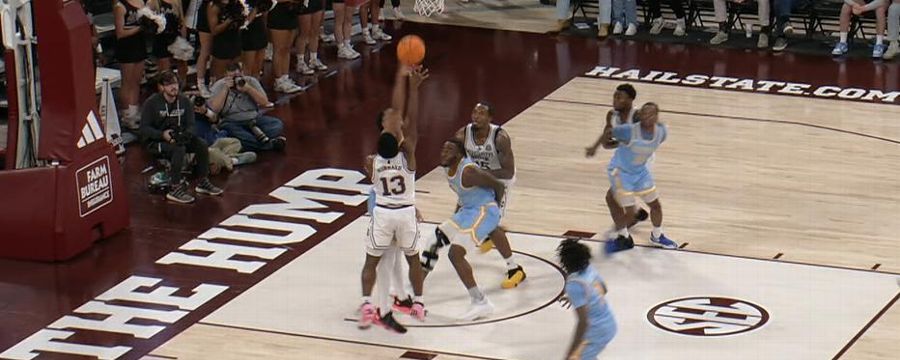 Tidjiane Dioumassi's block seals Southern's upset of Mississippi State