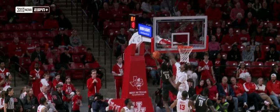 Ja'vier Francis comes up with a big block for Houston