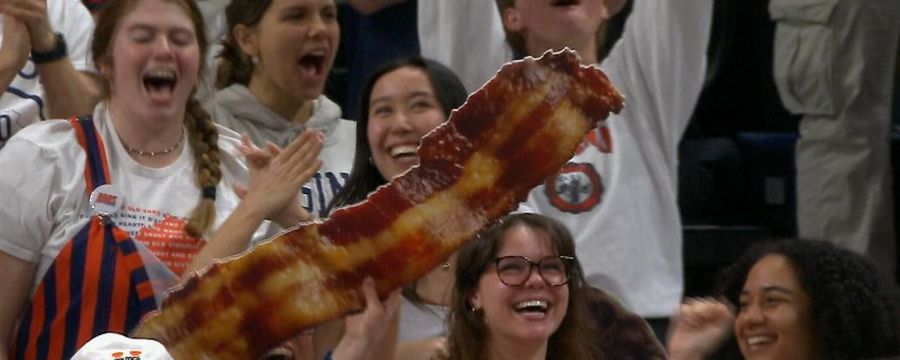 Virginia fans win free bacon after Miami misses two free throws