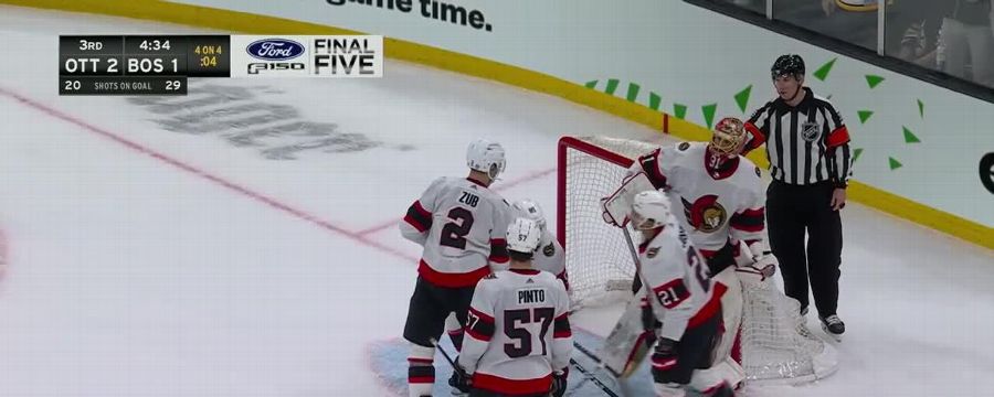 Anton Forsberg robs Bruins with save