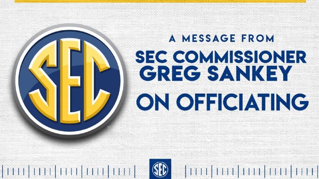 SEC Commissioner Greg Sankey on SEC Officiating