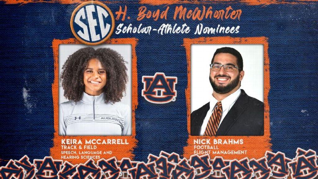 Auburn Nominees for  McWhorter Scholarship Named