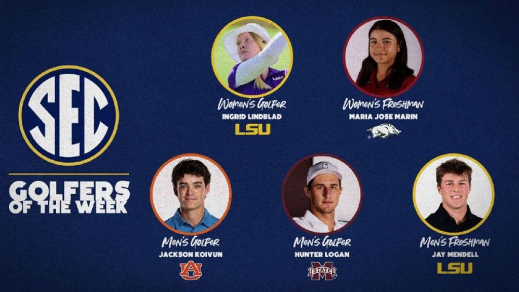 SEC Golf Athletes of the Week: Sept. 13