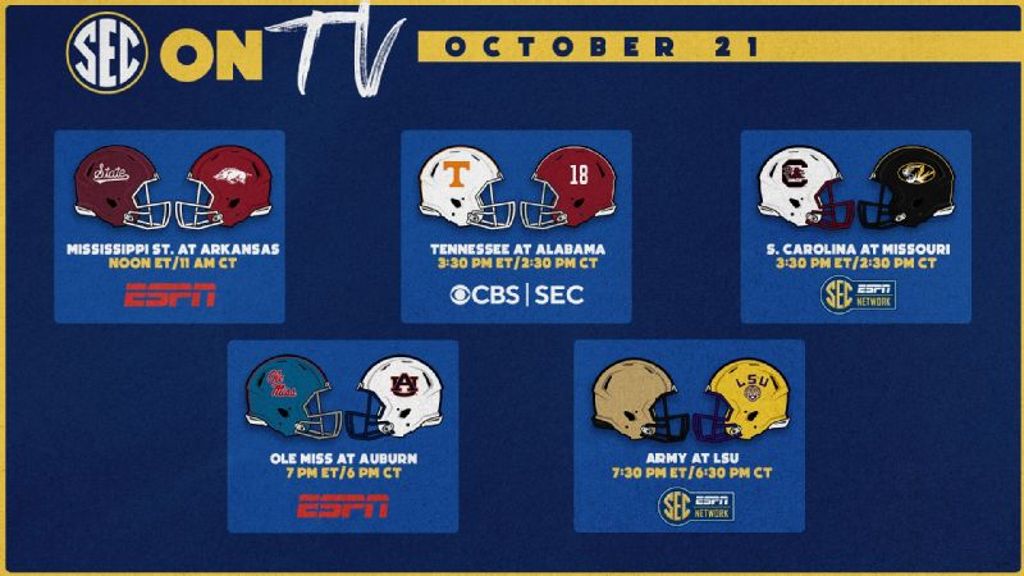 CBS Sports announces “SEC on CBS” Schedule