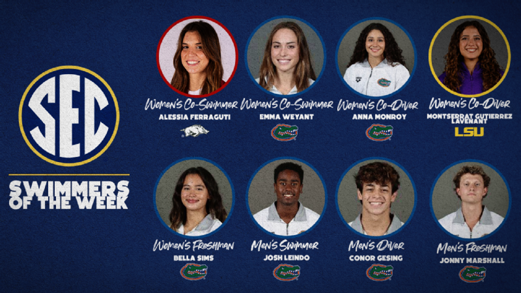 SEC Swimming & Diving Athletes of the Week: Week 3