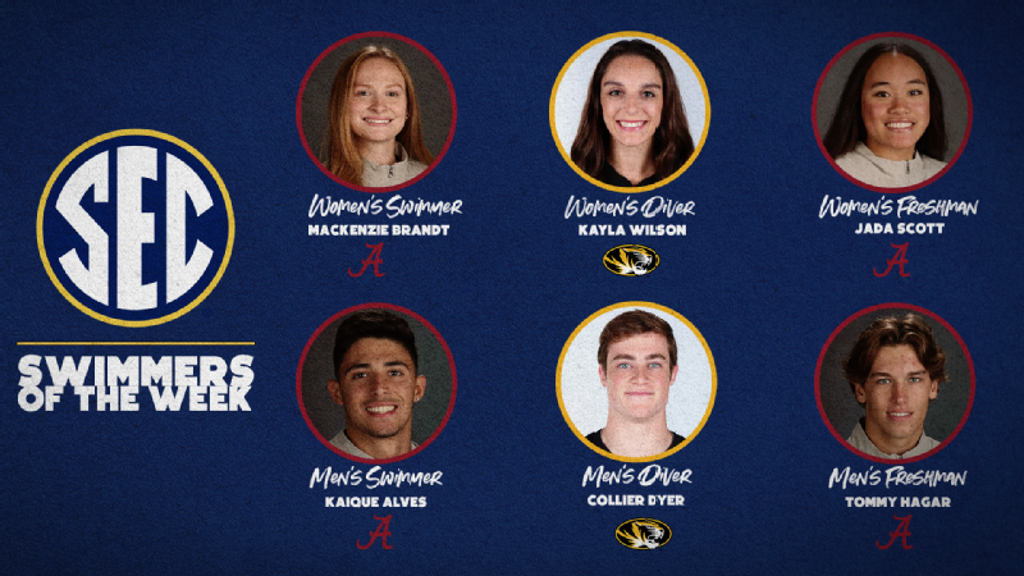 SEC Swimming & Diving Athletes of the Week: Week 4