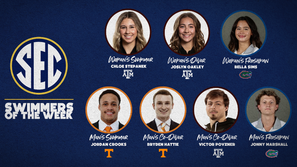 SEC Swimming & Diving Athletes of the Week: Week 6