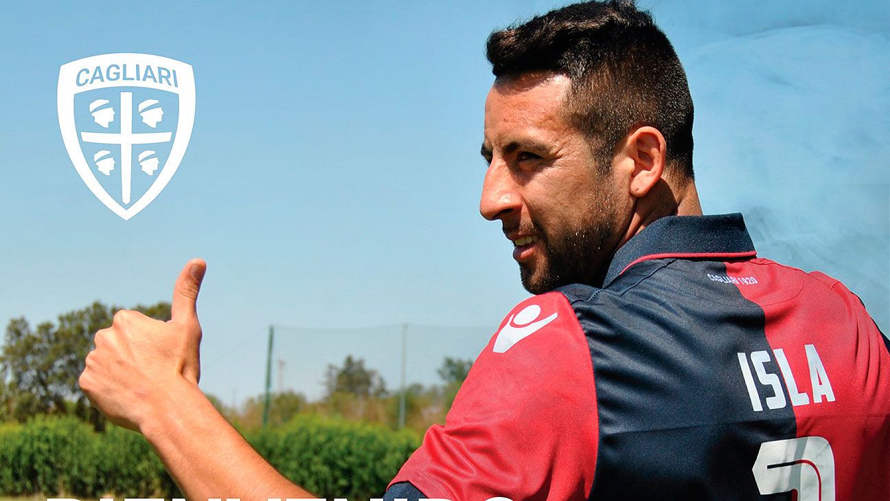 Cagliari oficializó el fichaje de Mauricio Isla - ESPN, image size:1296x729