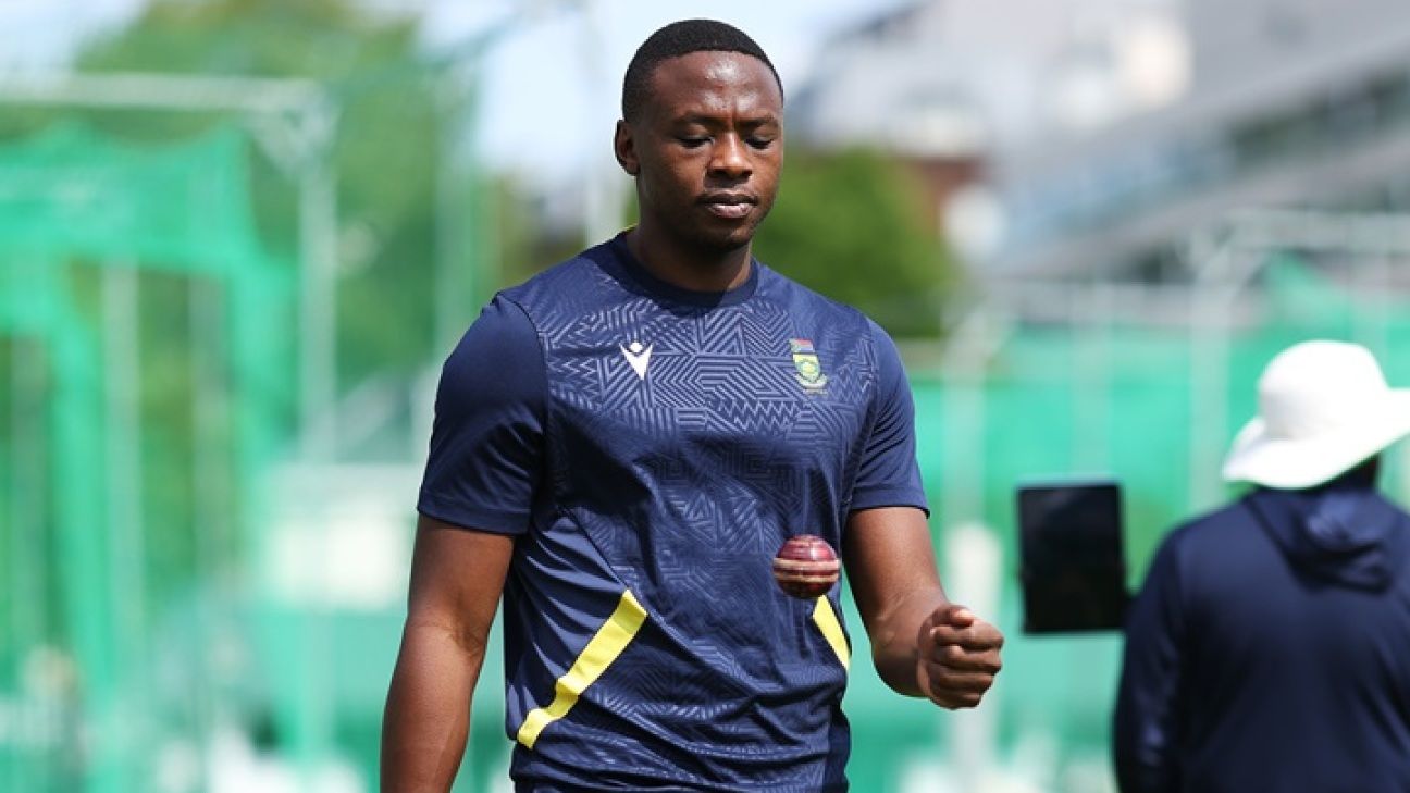 Rabada suffers right hamstring injury during winter training