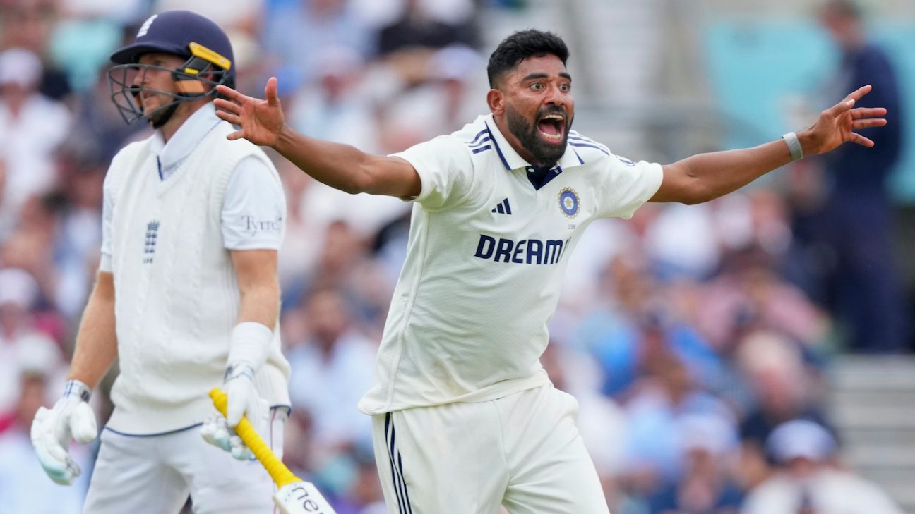 India fight back through Siraj, Prasidh after England's morning blitz