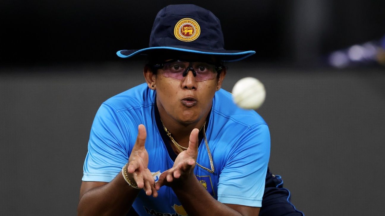 Ambidextrous spinner Shashini Gimhani in Sri Lanka's T20 World Cup squad