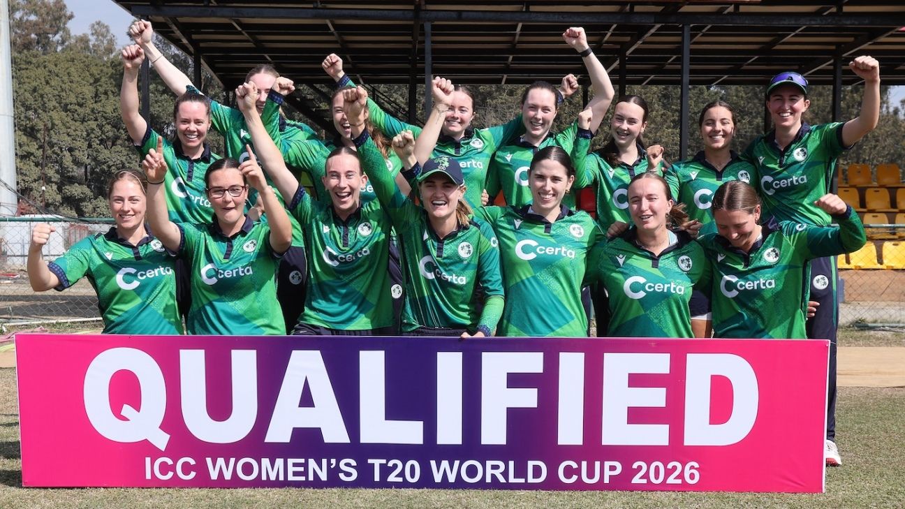 Ireland thump Thailand to qualify for 2026 women's T20 World Cup