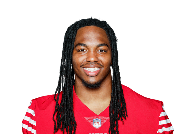 San Francisco 49ers' Jordan Mason takes part in an NFL football