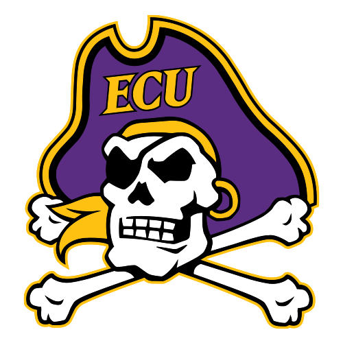 East Carolina Pirates #1 Mens Small Purple Football Jersey