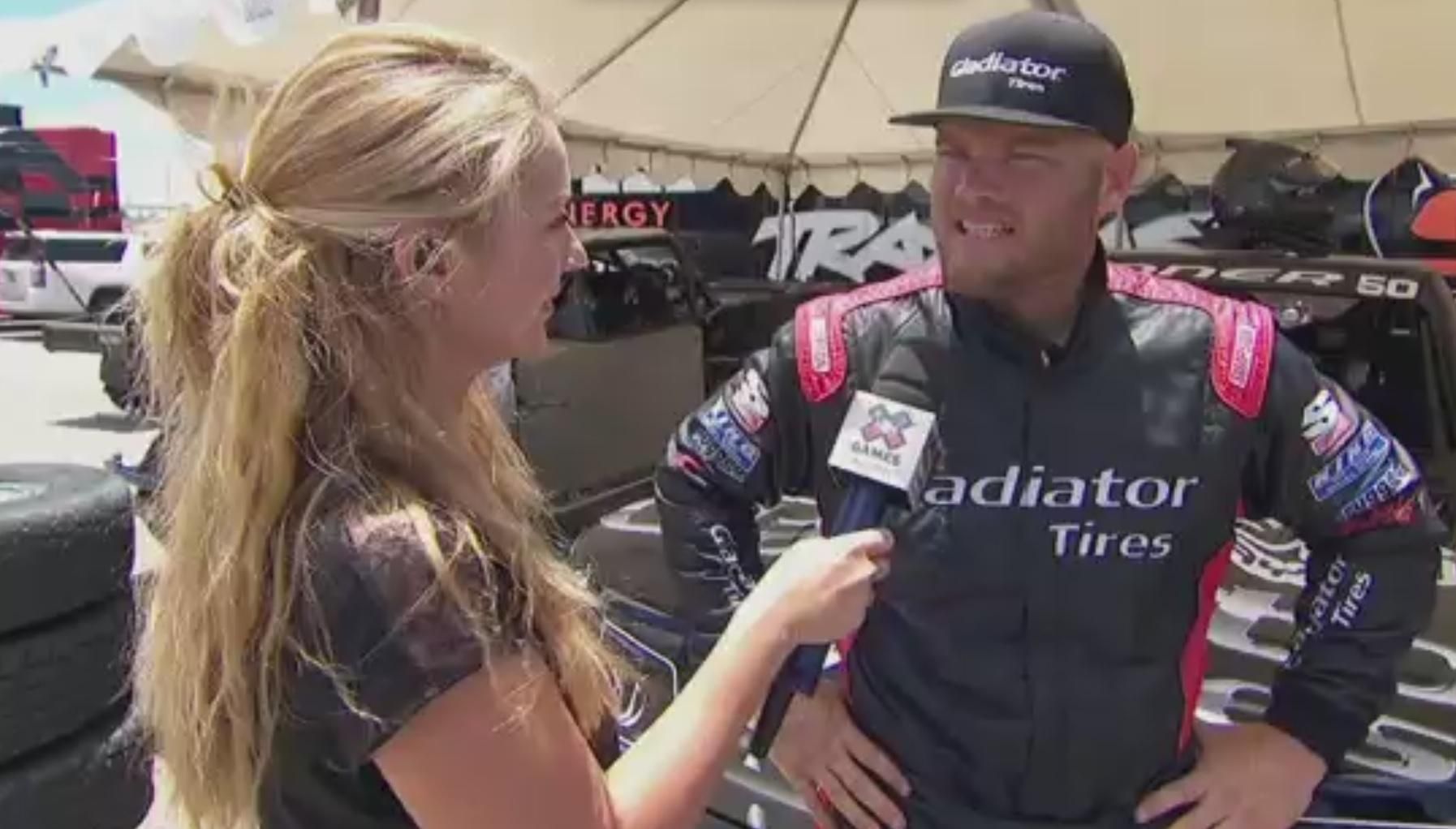 Burt Jenner live from the pits ESPN Video