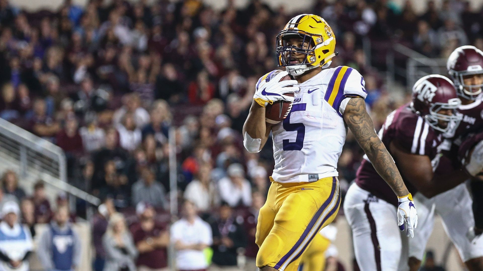 Guice runs for LSU-record 285 yards and four TDs in win - ESPN Video