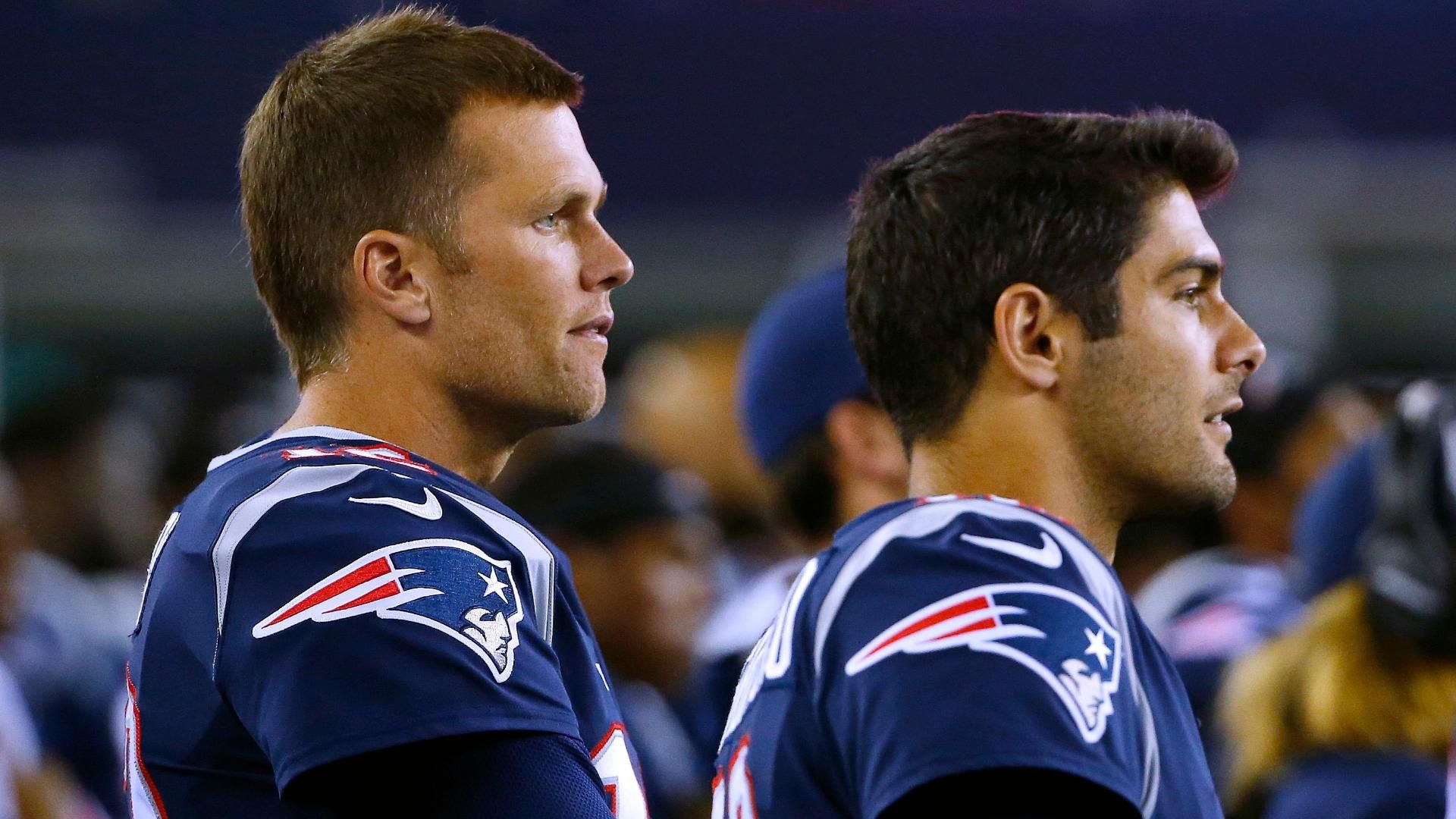 Tom Brady denies celebrating Jimmy Garoppolo trade