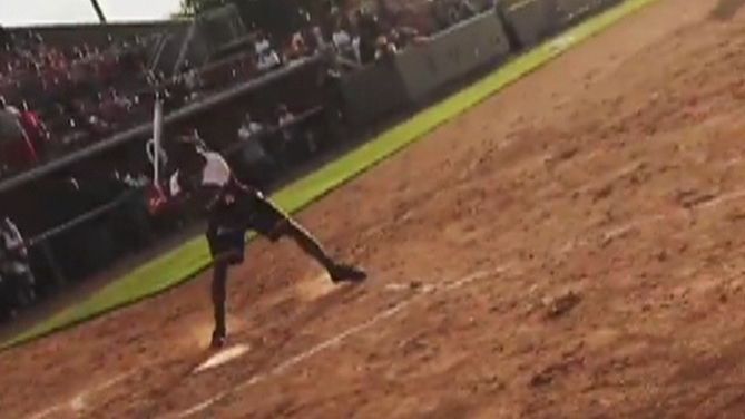 Travis Scott Thrown Out at First Base During His Softball Game