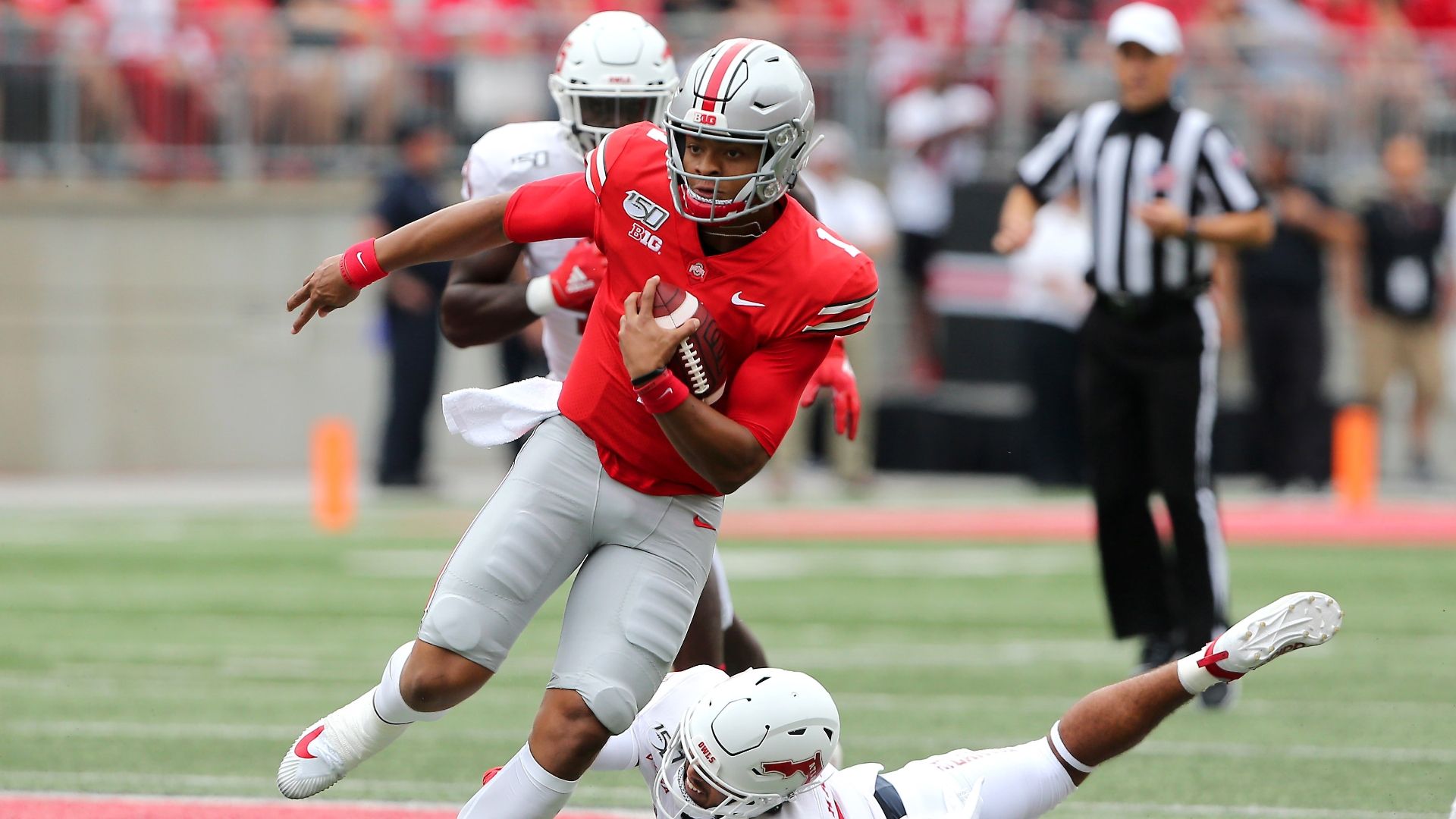 Fields takes it 51 yards for his first Buckeyes TD - ESPN Video