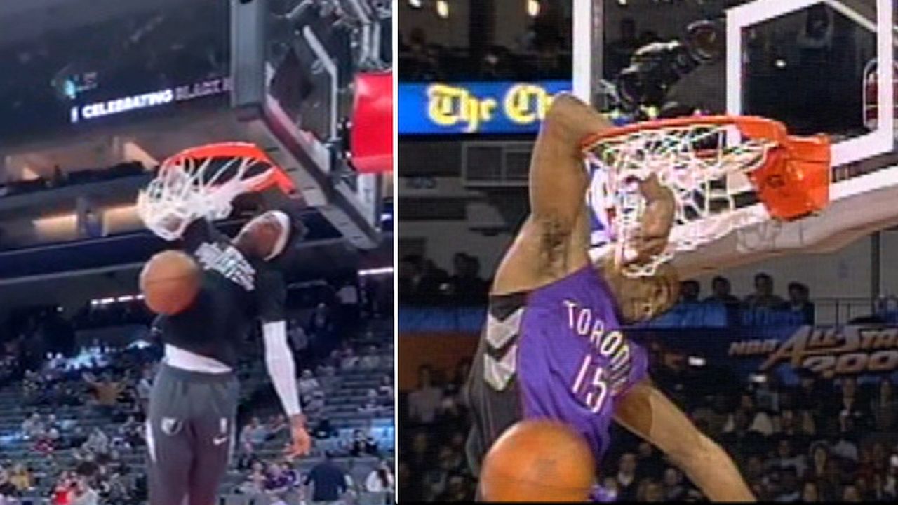 vince carter dunk elbow