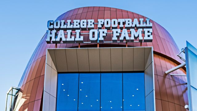 College Football Hall Of Fame Damaged By Protesters College Football Hall Of Fame Damaged By Protesters
