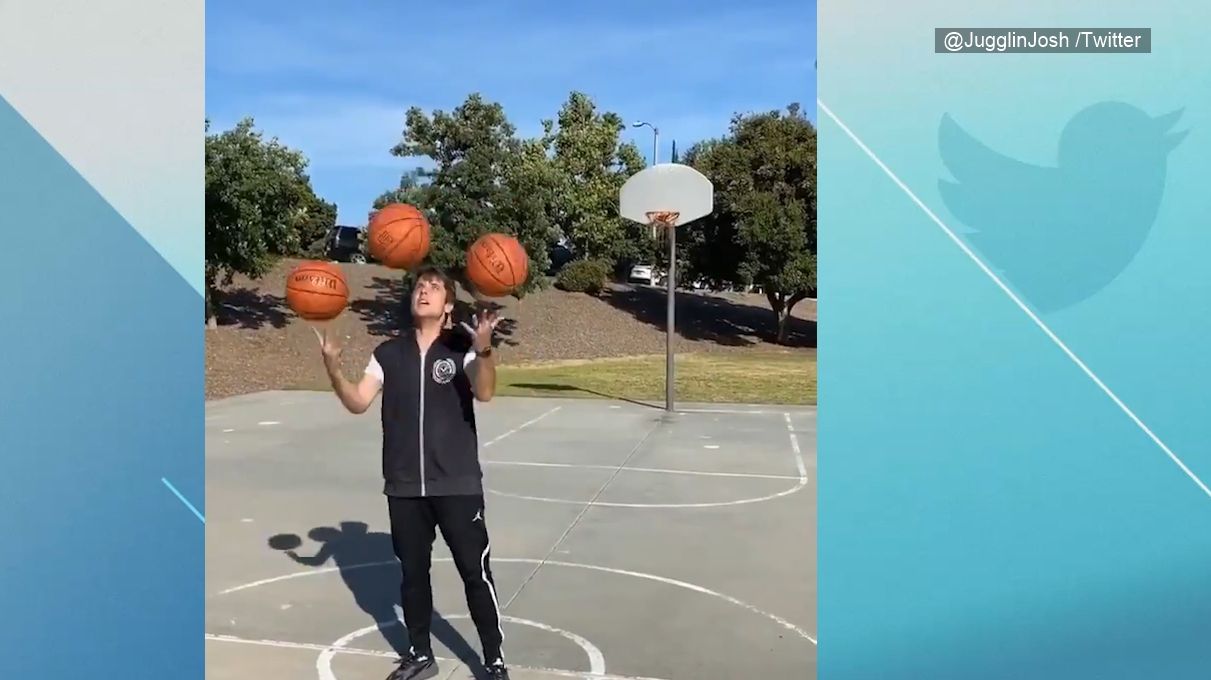 This basketball trick shot is worth the wait - ESPN Video