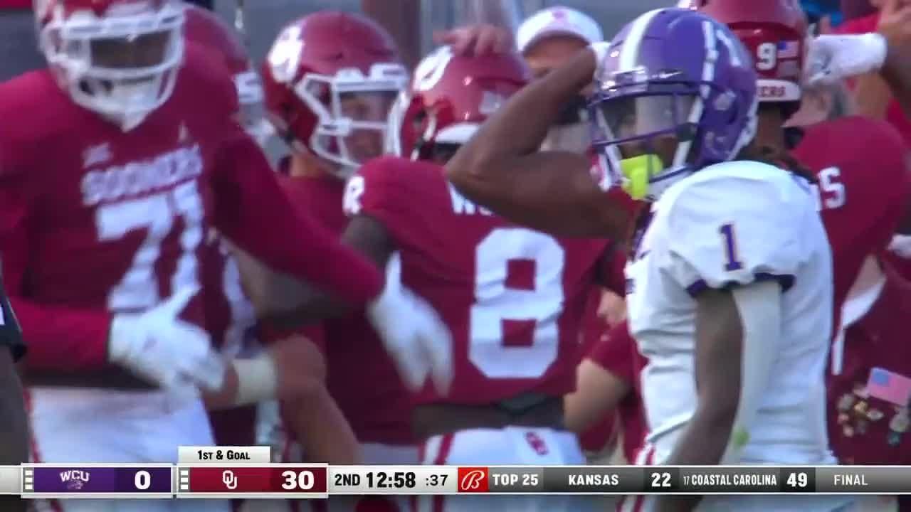 Spencer Rattler airs it out for 4yard touchdown Pass ESPN Video